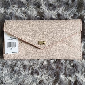 Michael Kors Large Pebbled Envelope Wallet